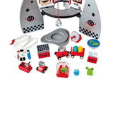 Hape E3021 Four-Stage 20 Piece Durable Wooden Rocket and Spaceship