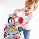 Hape E3021 Four-Stage 20 Piece Durable Wooden Rocket and Spaceship