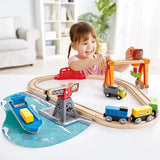 Hape E3791 Lift & Load Harbour Rail Set