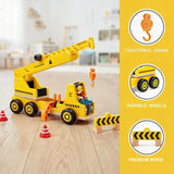 Hape E3083 Mobile Crane & Construction Set