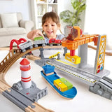 Hape E3790 Sea & Rail Cargo Transportation Set