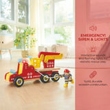 Hape E3090 Siren & Lights Toy Fire Truck