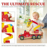 Hape E3090 Siren & Lights Toy Fire Truck