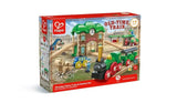 Hape E3741 Wooden Retro Train & Station Set