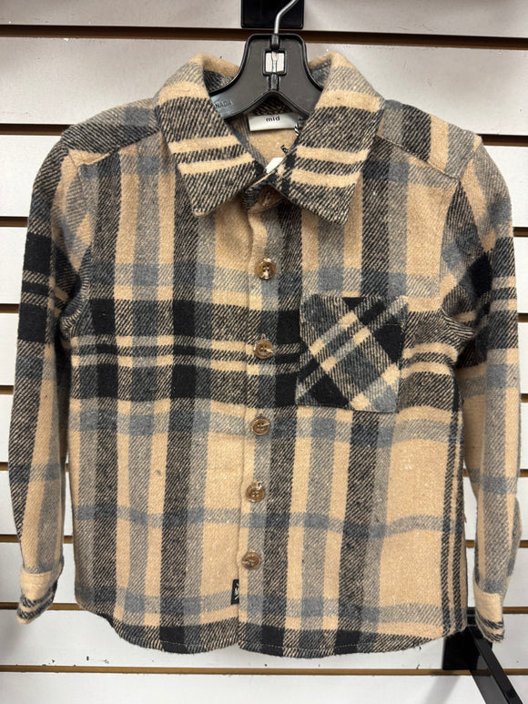MID Shirt Black Flannel KIDS'