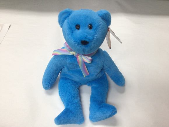 Ty TEDDY 11 the Blue Bear- Commemorative 30th Anniversary version