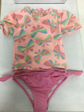Mandarin & Co Rashguard Set UV50 Light Coral Butterfly KIDS'