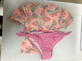 Mandarin & Co Rashguard Set UV50 Light Coral Butterfly KIDS'