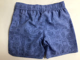 Enforce FINAL SALE Swim Short 4 Way Stretch Blue Surfboard KIDS'
