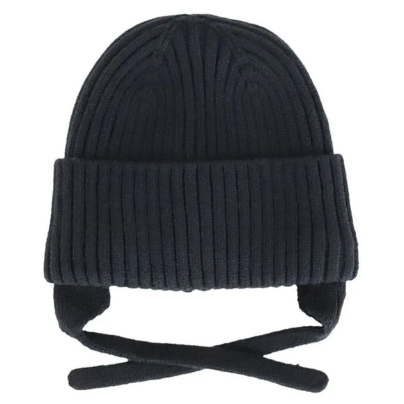 Calikids W2402 Ribbed Knit Hat Black Ink