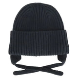 Calikids W2402 Ribbed Knit Hat Black Ink