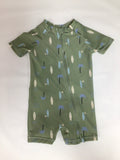 Northcoast 1pc Rashguard Green Surfboard BABY