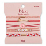 K'lani Hair Tie Bracelets - LOVE