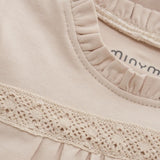 MinyMo Bodysuit LS Sepia Rose