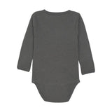 MinyMo FINAL SALE Bodysuit LS Rib Taupe Grey