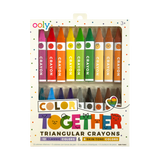 Ooly Color Together Triangular Crayons - Set of 18