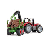 siku 1134 Massey Ferguson with Forestry Trailer