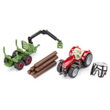siku 1134 Massey Ferguson with Forestry Trailer