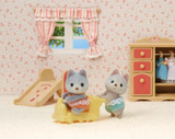 Calico Critters 1979 Husky Twins