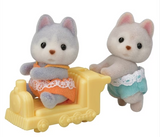 Calico Critters 1979 Husky Twins