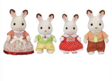 Calico Critters 2290 Chocolate Rabbit Family