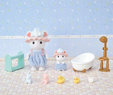 Calico Critters 2213 Bath Time Bubble Siblings