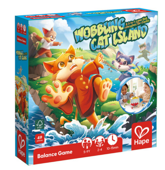 Hape E1670 Wobbling Cat Island Game