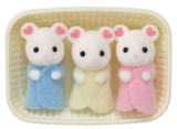 Calico Critters 1806 Marshmallow Mouse Triplets