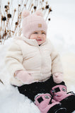 Calikids W2600 Knit 2 PomPom Hat Lotus