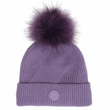 Calikids W2611 Knit PomPom Hat Grape
