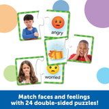 Learning Resources 6091 Puzzle Cards - Feelings & Emotions