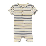 MinyMo Ribbed Romper Striped