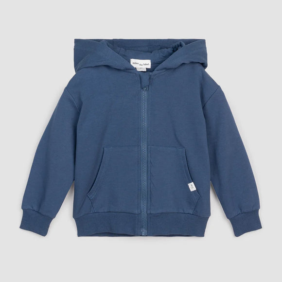 Miles the Label - Zip Hoodie Vintage Blue