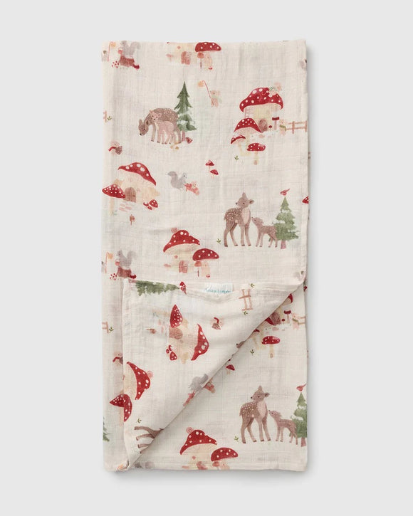 Loulou Lollipop Muslin Swaddle - Forest Families