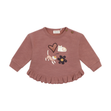 MinyMo Sweatshirt Floral Kitties