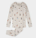Petit Lem 2pc Pajama Set Ballerina on cream KIDS'