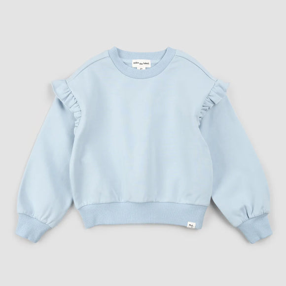 Miles The Label - Baby Girl's Crew Celestial Blue