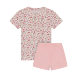 MinyMo 2pc Short Set Pink Floral