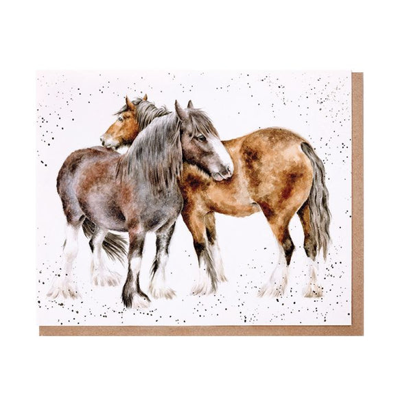 All Occasion Card - Side by Side Horses