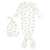 aden & anais Knotted Gown & Hat - Star