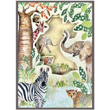 All Occasion Card Safari Animals Foldout