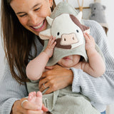 Perlimpinpin Baby Hooded Towel Cow