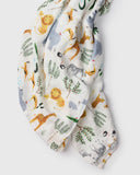 Loulou Lollipop Muslin Swaddle - Safari Jungle