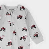Petit Lem Sleeper Monster Truck Love Print on Lunar Rock