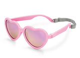 Jan & Jul Polarized Sunglasses Heart Peachy Pink w/aurora lens