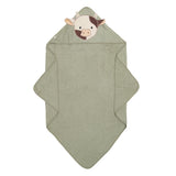 Perlimpinpin Baby Hooded Towel Cow