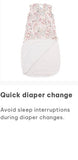 Perlimpinpin Bamboo Quilted Sleep Bag 2.5 TOG Garden