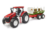 Bruder 03453 ROADMAX Tractor with Forwarding Trailer and 3 tree trunks