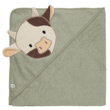 Perlimpinpin Baby Hooded Towel Cow