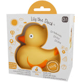 CaaOcho 100% Pure Natural Rubber Bath Toy Hole Free -  Lily the Duck